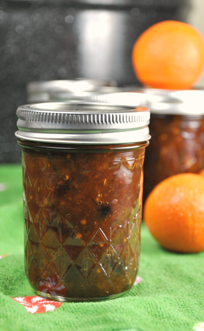 Lemon Clementine Chutney with Cranberries