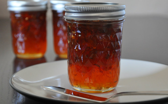 Hot inferno pepper jelly