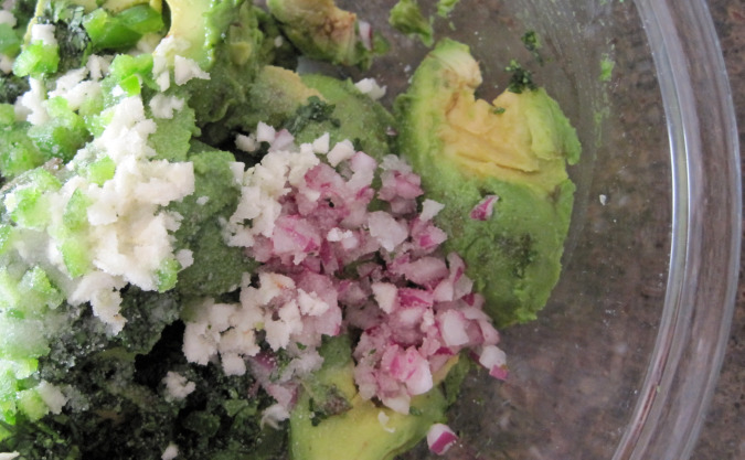 Cilantro guacamole