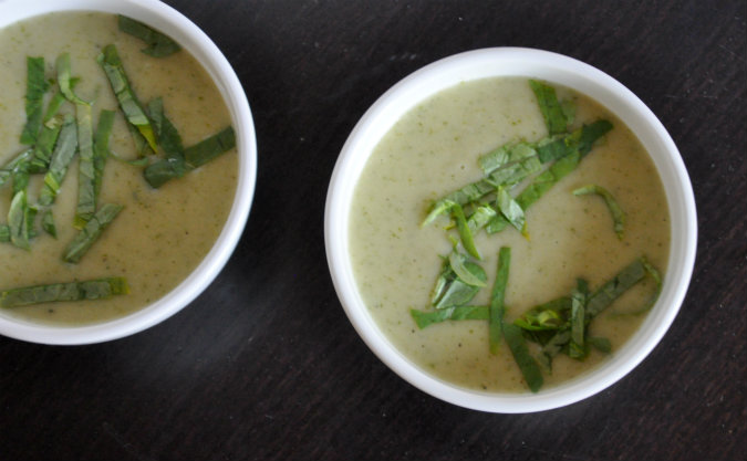 Watercress and potato soup (potage cressoniere)