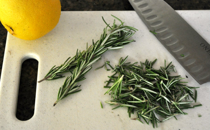 Lemon Marinated Olives with Rosemary, Coriander, and Fennel