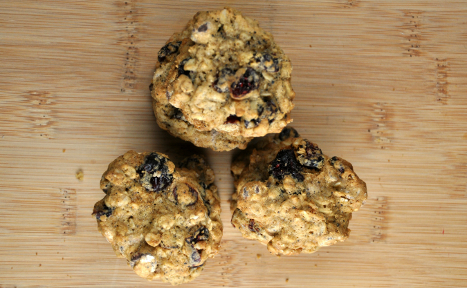 Healthy Dark Chocolate Cranberry Oatmeal Cookies