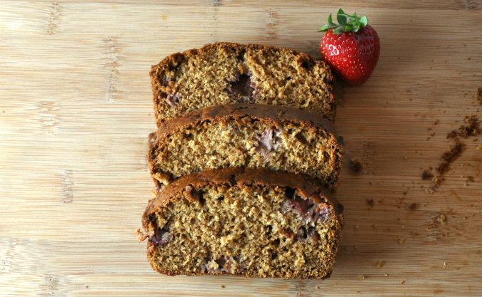 Brown butter strawberry-vanilla bread