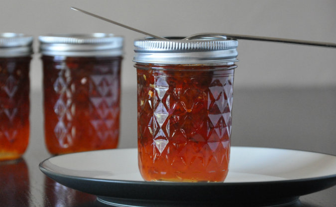 Hot inferno pepper jelly