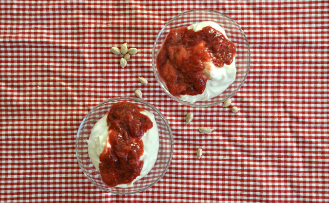Strawberry Cardamom Compote with Lime