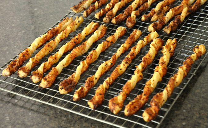 Spicy Cheesy Parmesan Pecorino Cheese Straws