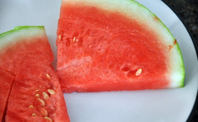 Grilled watermelon salad