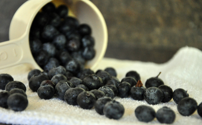 Plum-blueberry spritzers
